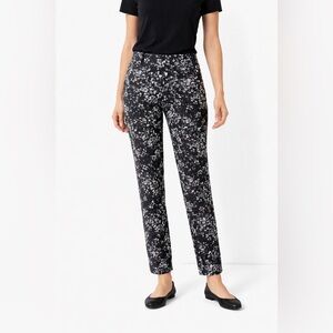 Ann Taylor Women’s Classic Straight Leg Abstract Floral Printed Pants Size 2